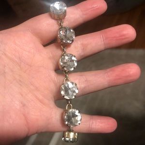 Crystal and gold bracelet